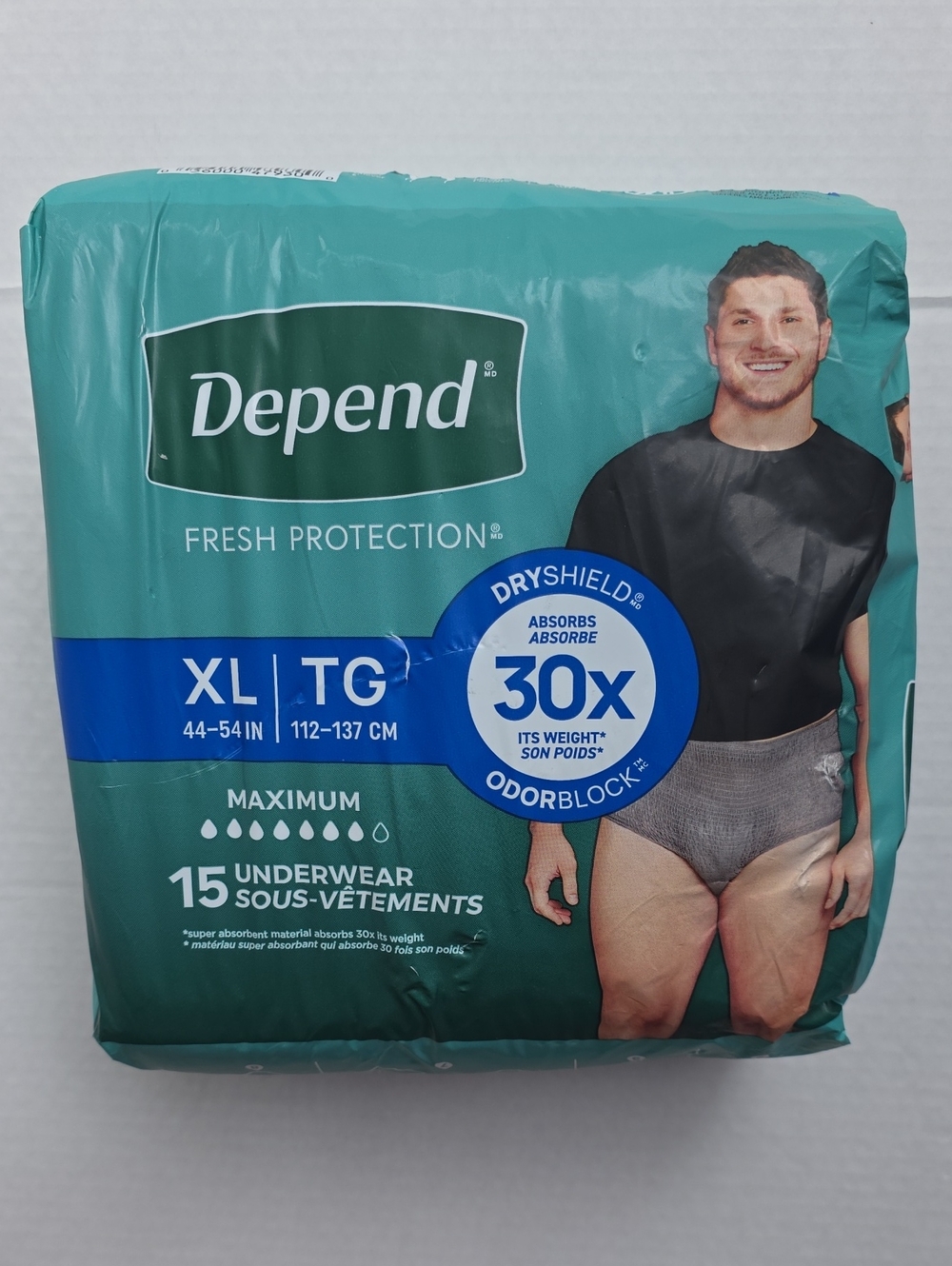 Men's Underwear Fresh Protection - Sz XL
